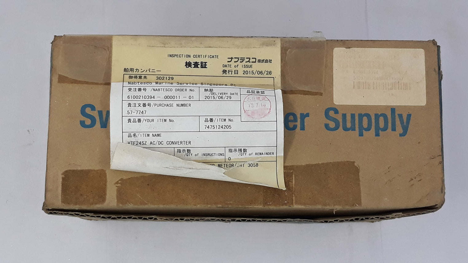 Eta Sei Vtf24Sz Power Supply Vtf Series Ac/Dc Converter