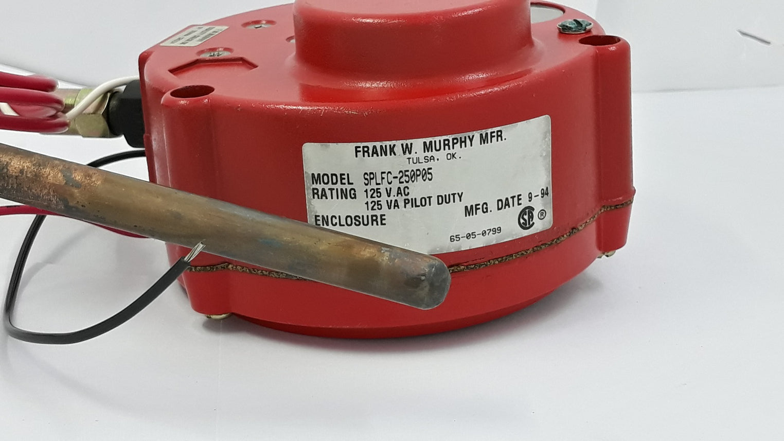 Murphy Splfc-250P05 Temperature Switch Gauge 125V