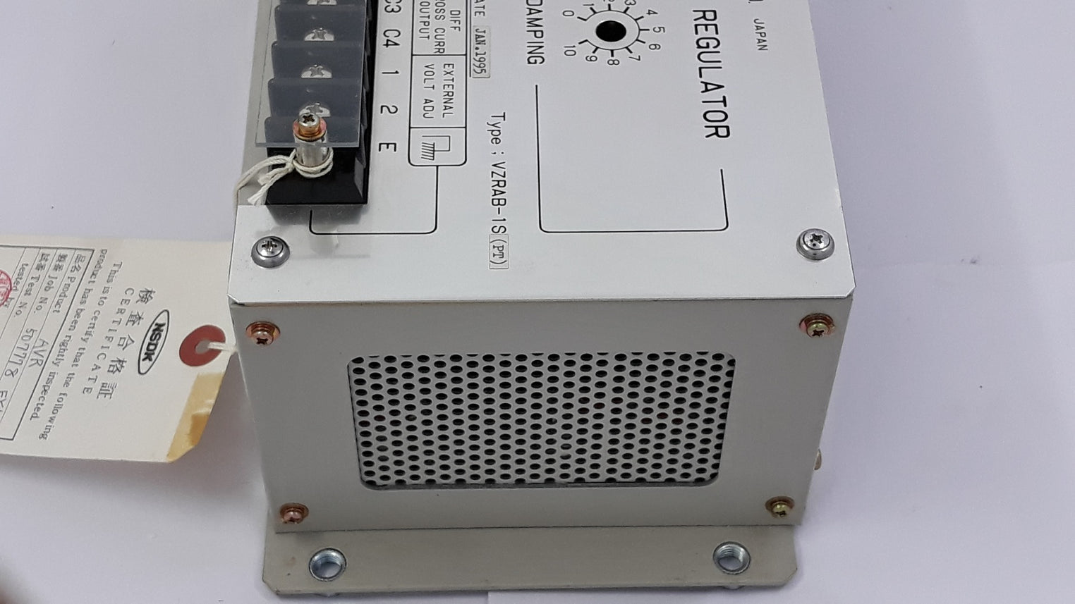 Nishishiba Vzrab-1S(Pt) Automatic Voltage Regulator 450V