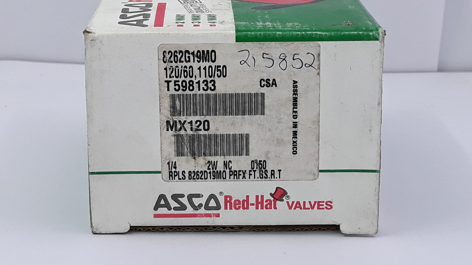 Asco Red-hat 8262G19Mo Solenoid Valves