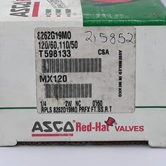 Asco Red-hat 8262G19Mo Solenoid Valves