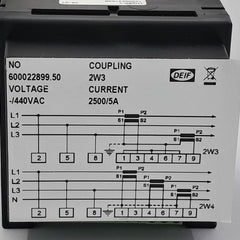 Deif Dq96-x Var/Watt 0 To 1500 Meter Gauge 1200024104B
