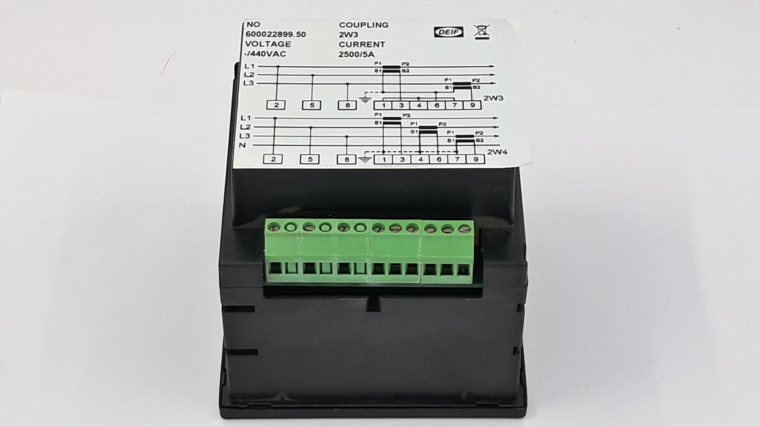 Deif Dq96-x Var/Watt 0 To 1500 Meter Gauge 1200024104B