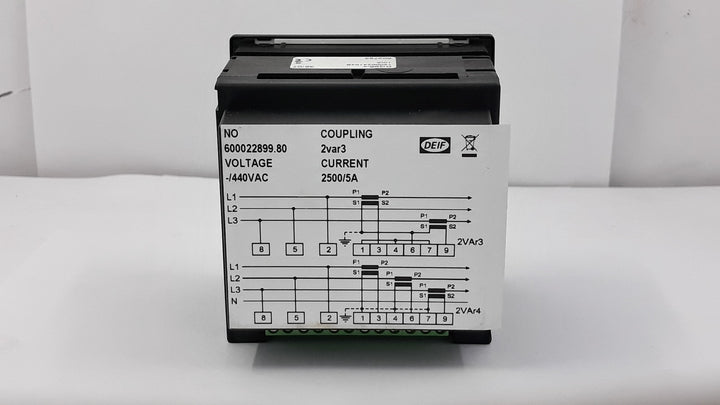 Deif Dq96-x Kvar 0 To 2000 Analog Voltage Meter 1200024104B