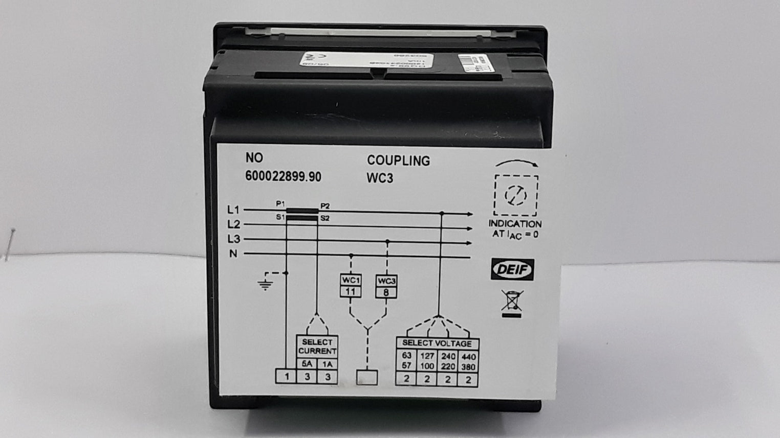 Deif Dq96-x Power Factor Meter 1200024104B