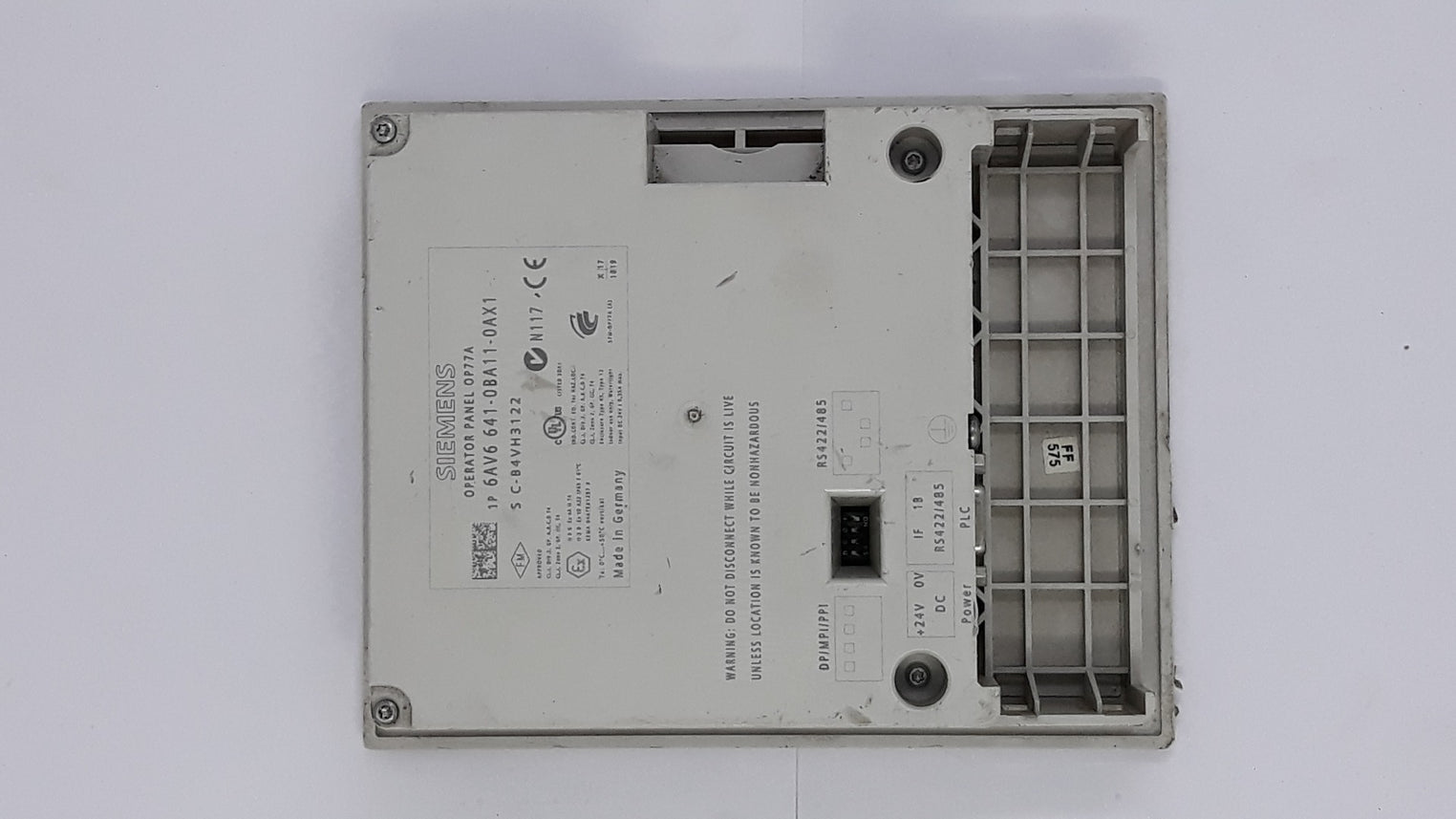 Siemens simatic operator panel op77a 6av6 641-0ba11-0ax1 