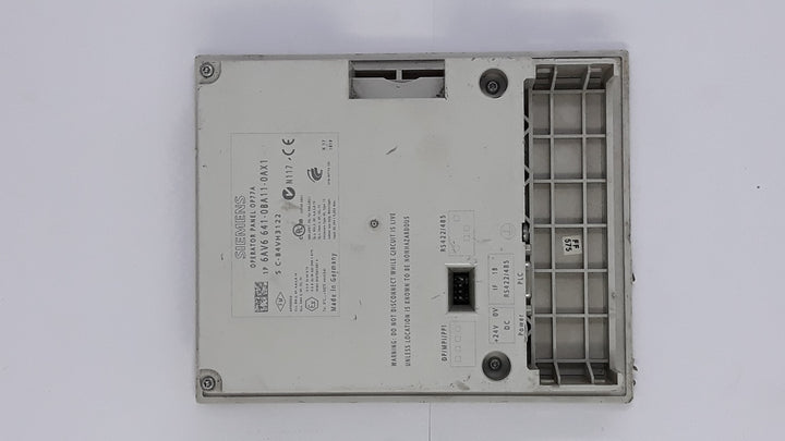 Siemens simatic operator panel op77a 6av6 641-0ba11-0ax1 