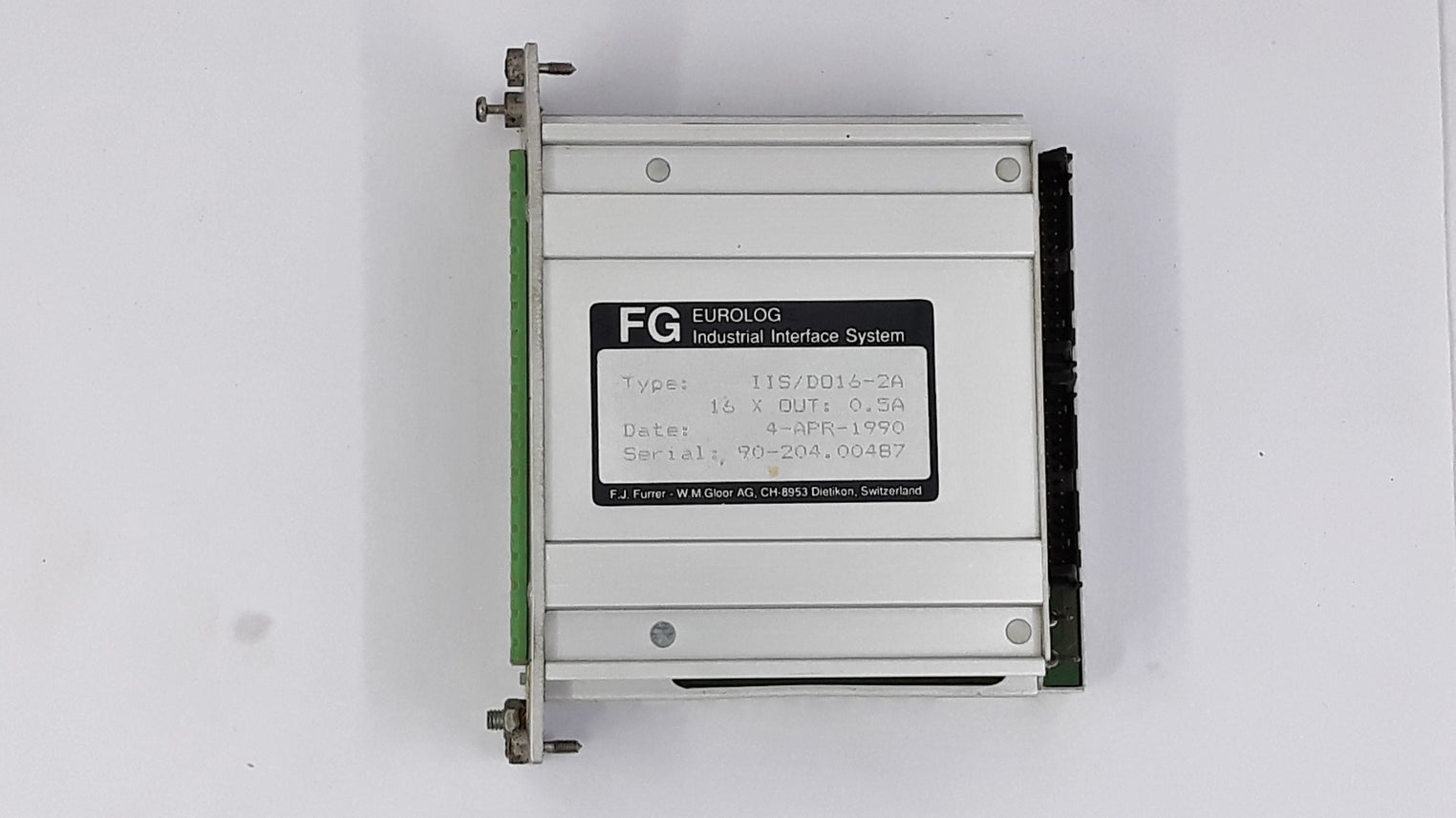 Fg iis|d016-2a eurolog industrial interface system