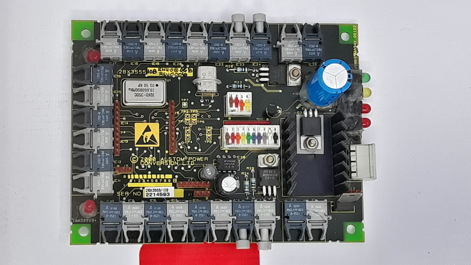 Alstom Power Conversion 28X3555 10B Pcb Card

