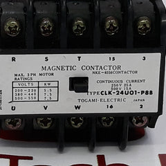 Togami-electric Clk-24U01-p8B Magnetic Contactor