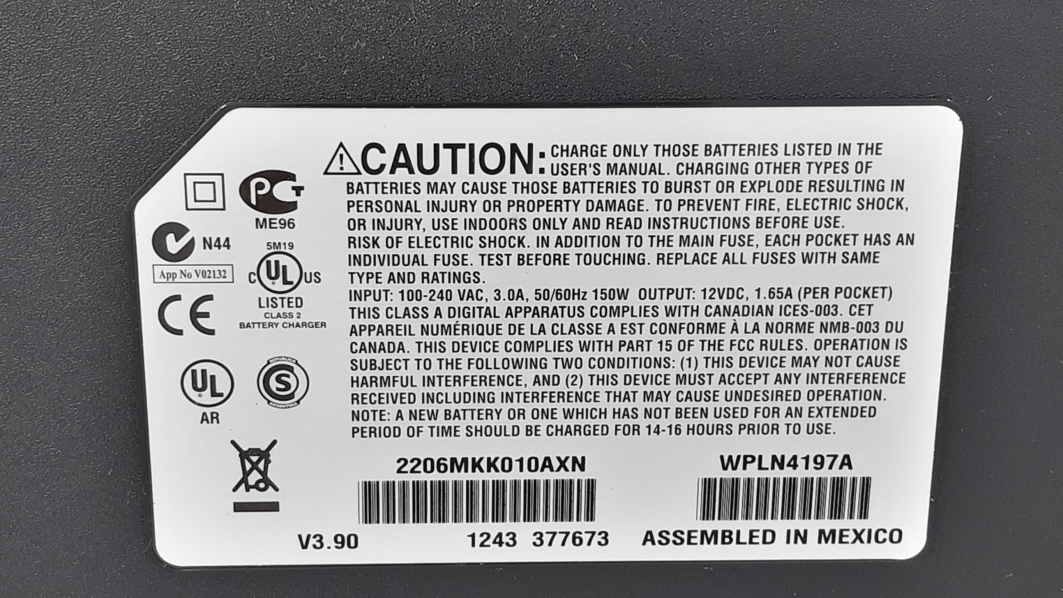Motorola wpln4197a adaptive multi-unit charger