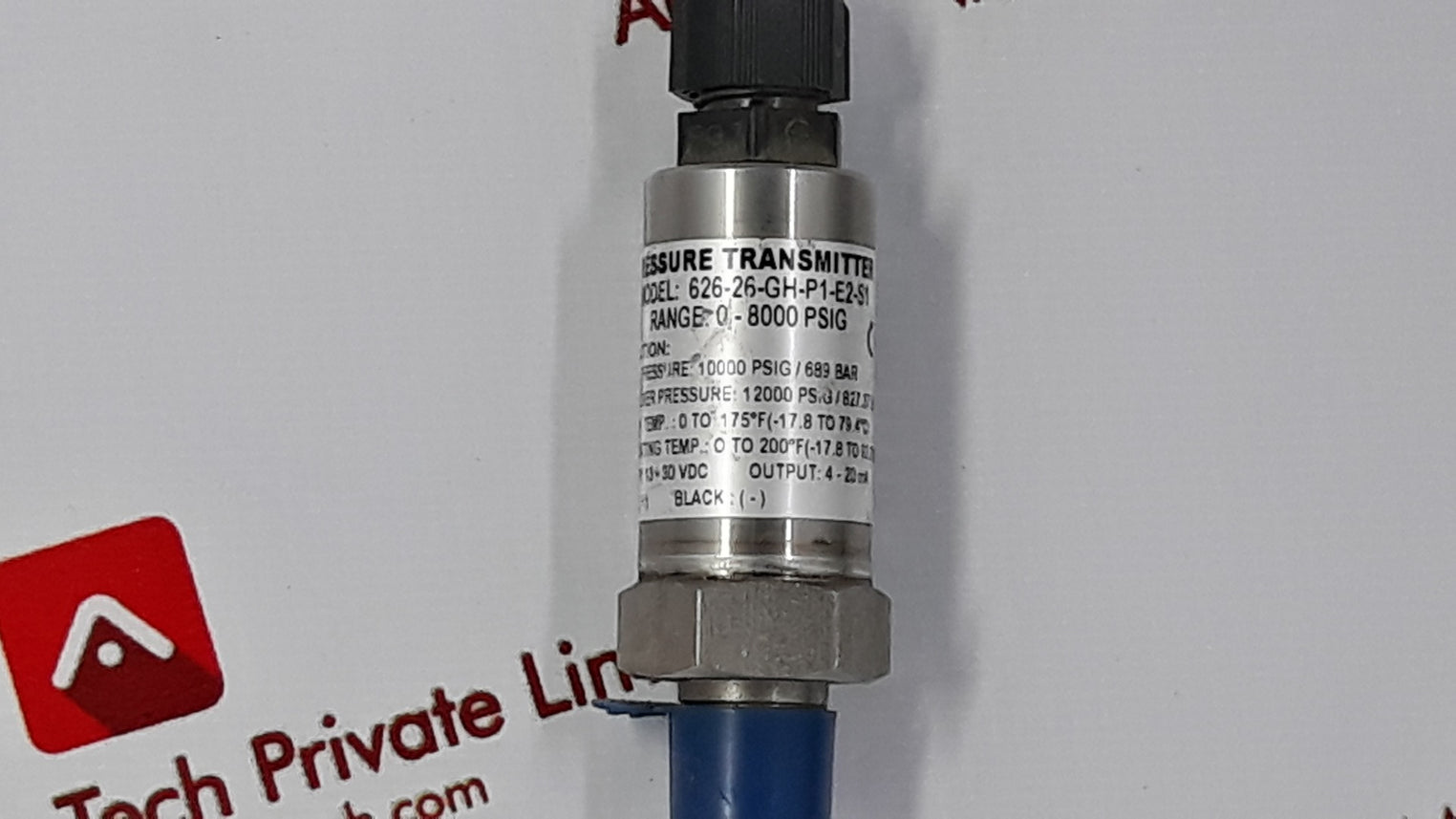 Dwyer Instruments 626-26-gh-p1-e2-s1 Pressure Transmitter Transducer Sensor 0-8000 Psi 4-20Ma