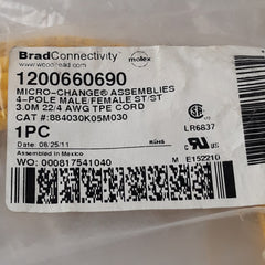 Woodhead Brad Connectivity 1200660690 4-pole Male/Female St/St