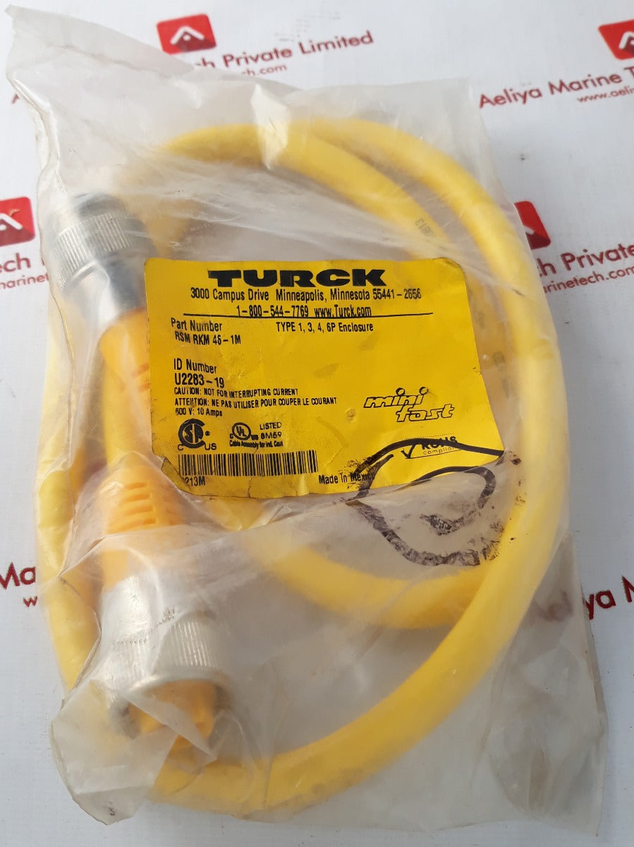 Turk Rsm Rkm 46-1M Minifast Molded Cordsets