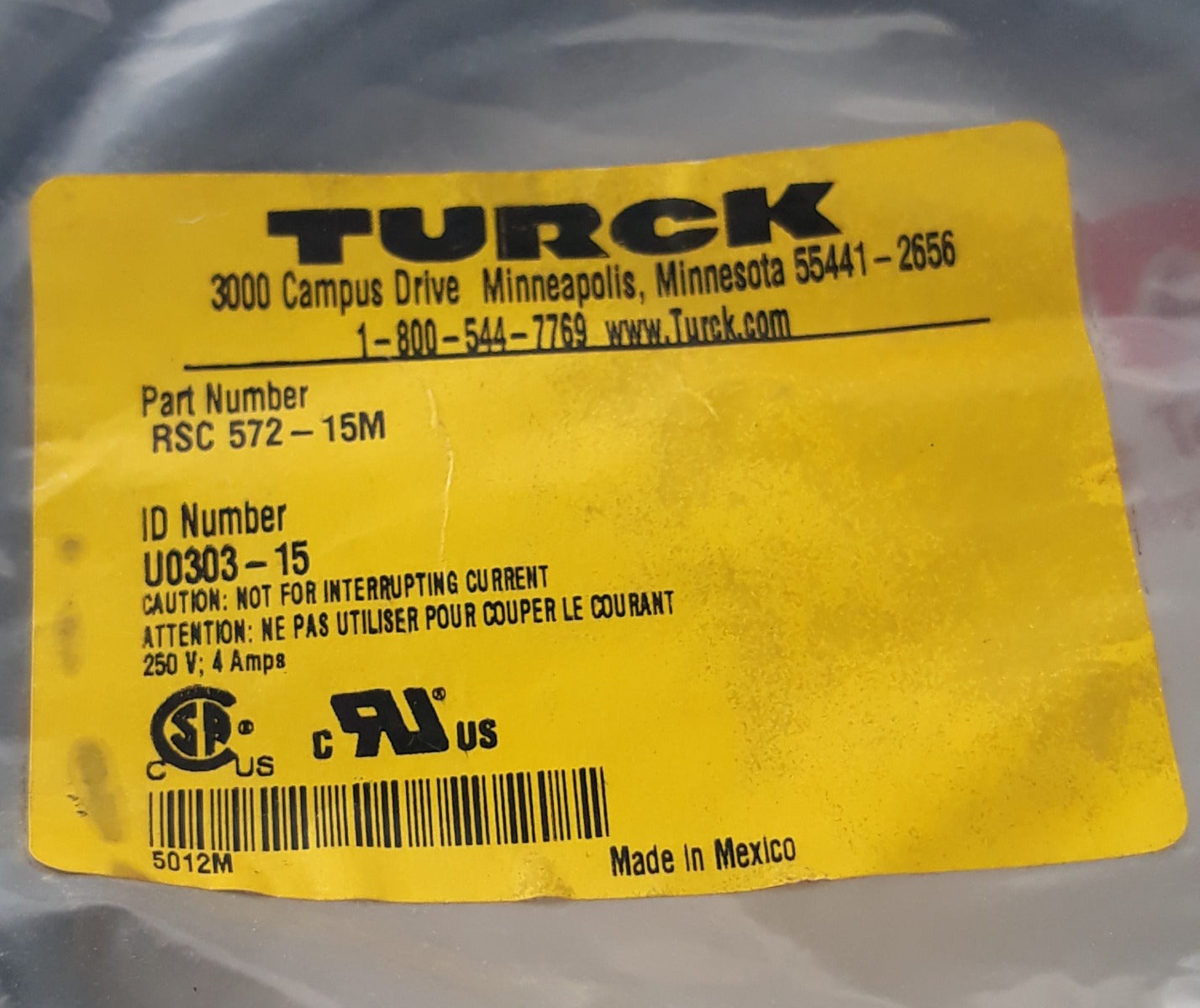 Turck Rsc 572-15M Cordests