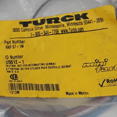 Lot Of 4 X Turck Rkf 57-1M Cordset