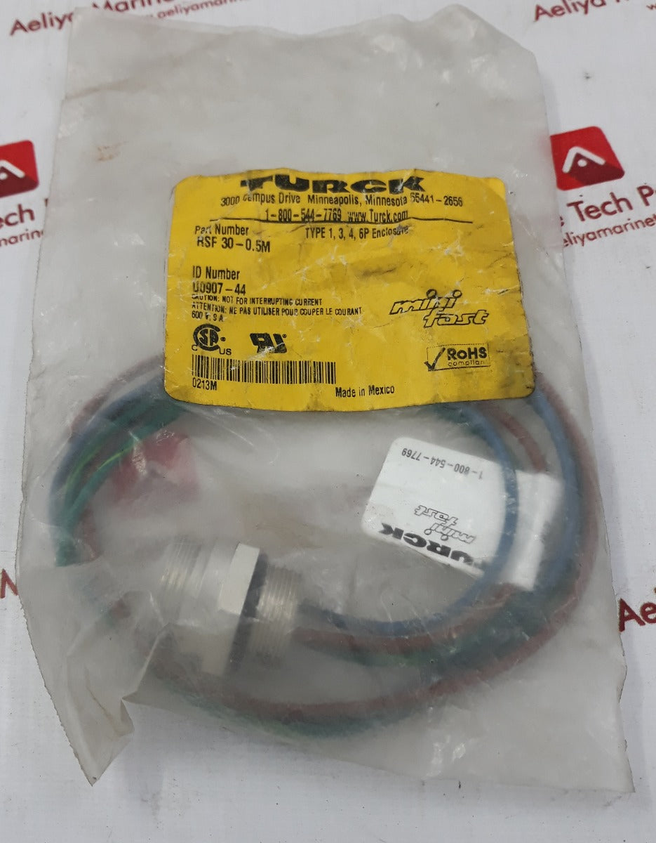 Lot Of 2X Turck Rsf 30-0.5M Minifast Receptacles