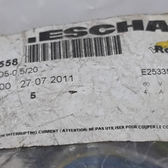 Lot Of 5X Escha 8027558 Ec-fkd5-0,5/20 Round Male Flange Connector