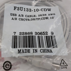 Set Of 5X F3U133-10-cdw Usb A/B Device Cable