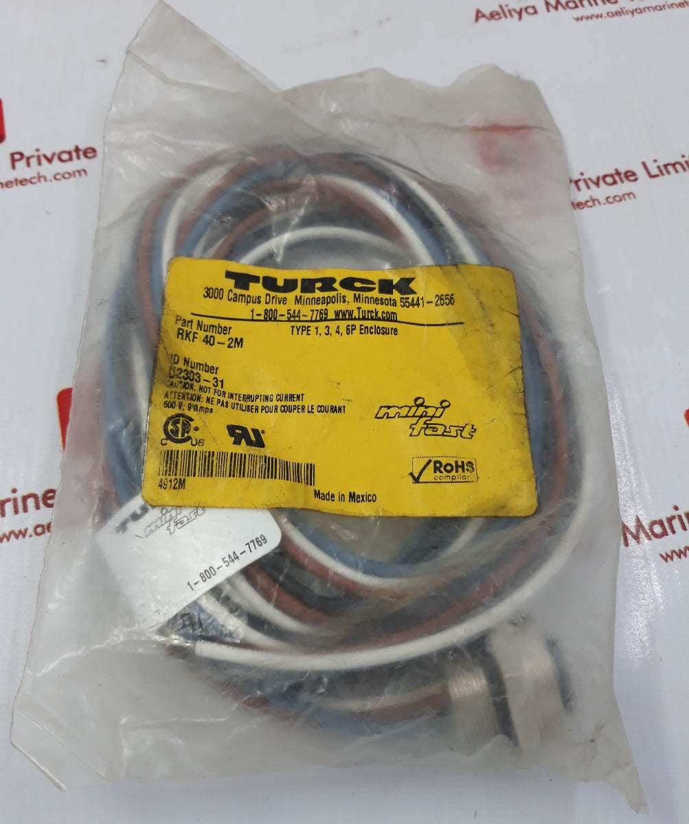 Turck Rkf 40-2M Cordset