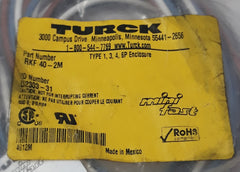 Turck Rkf 40-2M Cordset