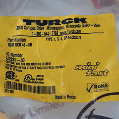 Turck Rsm Rkm 46-5M Mini Fast Cable