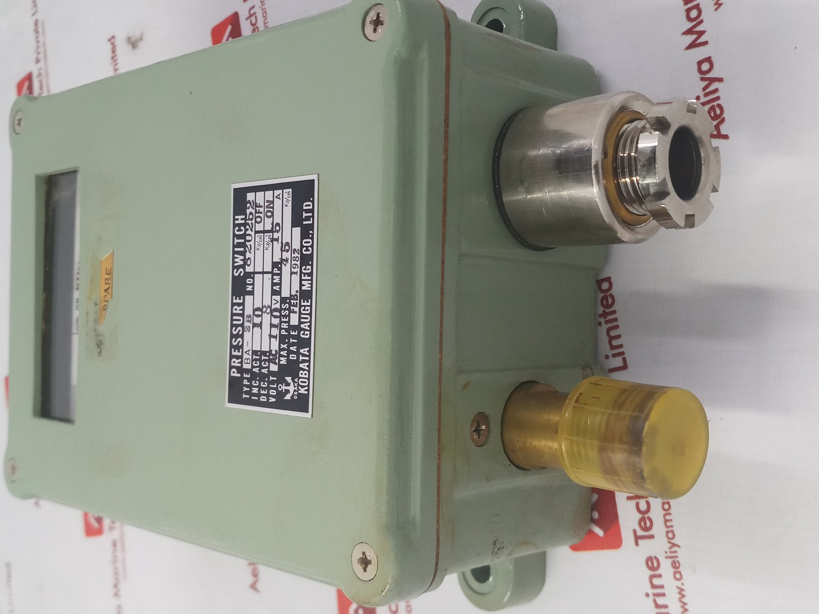 Kobata Ba-2B Pressure Switch Volt Ac 110V A.M.P. 15A