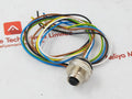 Lot Of 5X Escha 8027558 Ec-fkd5-0,5/20 Round Male Flange Connector