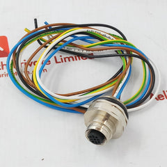 Lot Of 5X Escha 8027558 Ec-fkd5-0,5/20 Round Male Flange Connector