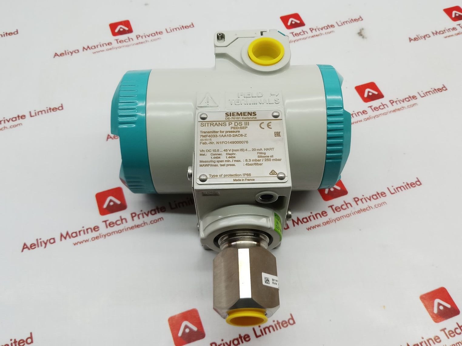 Siemens 7Mf4033-1Aa10-2Ac6-z Transmitter For Pressure -3 To 0 Kpa