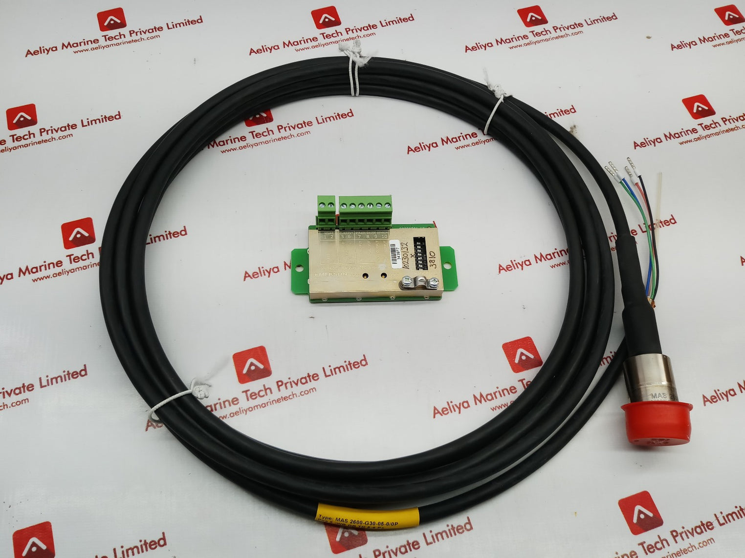 Emerson mas 2600 transducer amplifier wb db tk 5-6 ps sensor