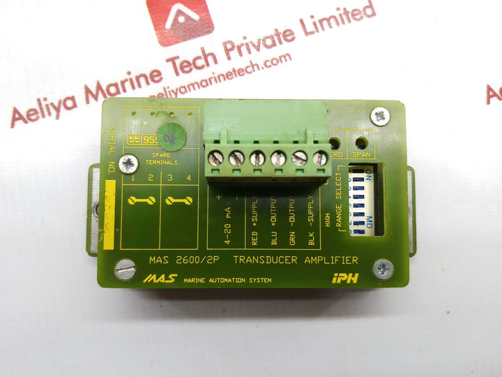 Iph mas 2600/2p transducer amplifier wb db tk 5-6 ps