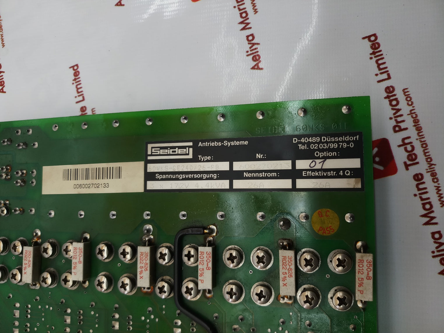 Seidel 60wks-ce240/26-pb servo amplifier