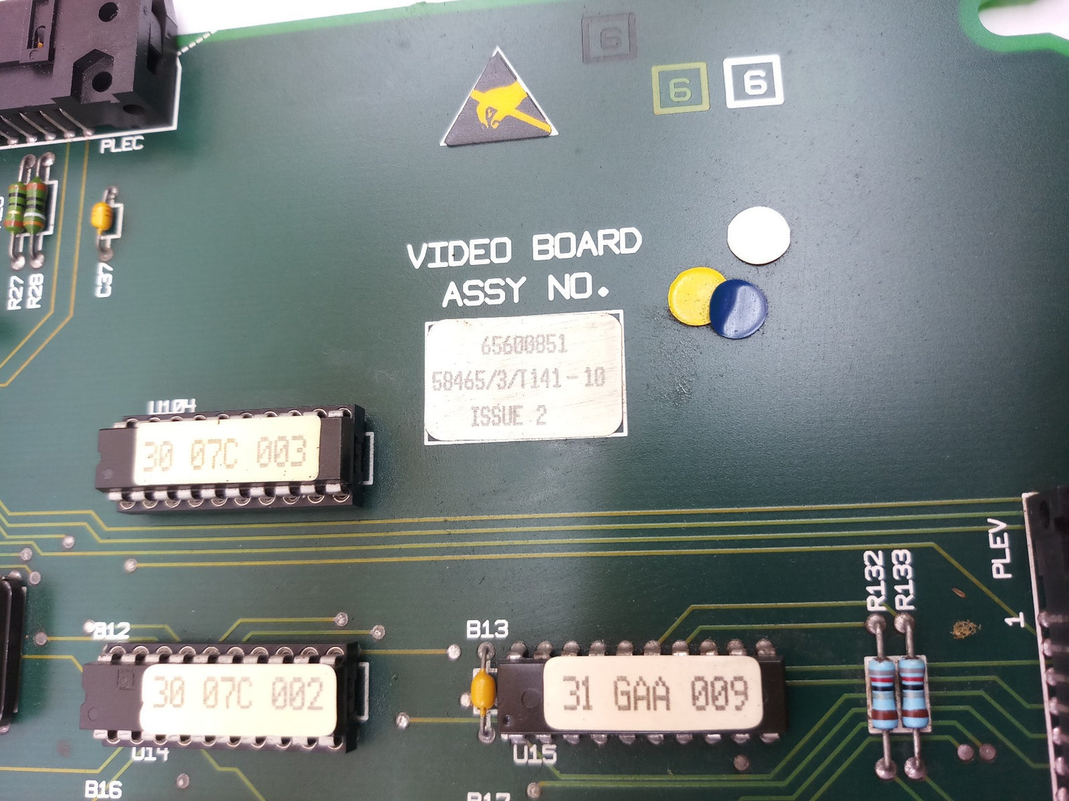 65600851 58465/3/T141-10 Video Board