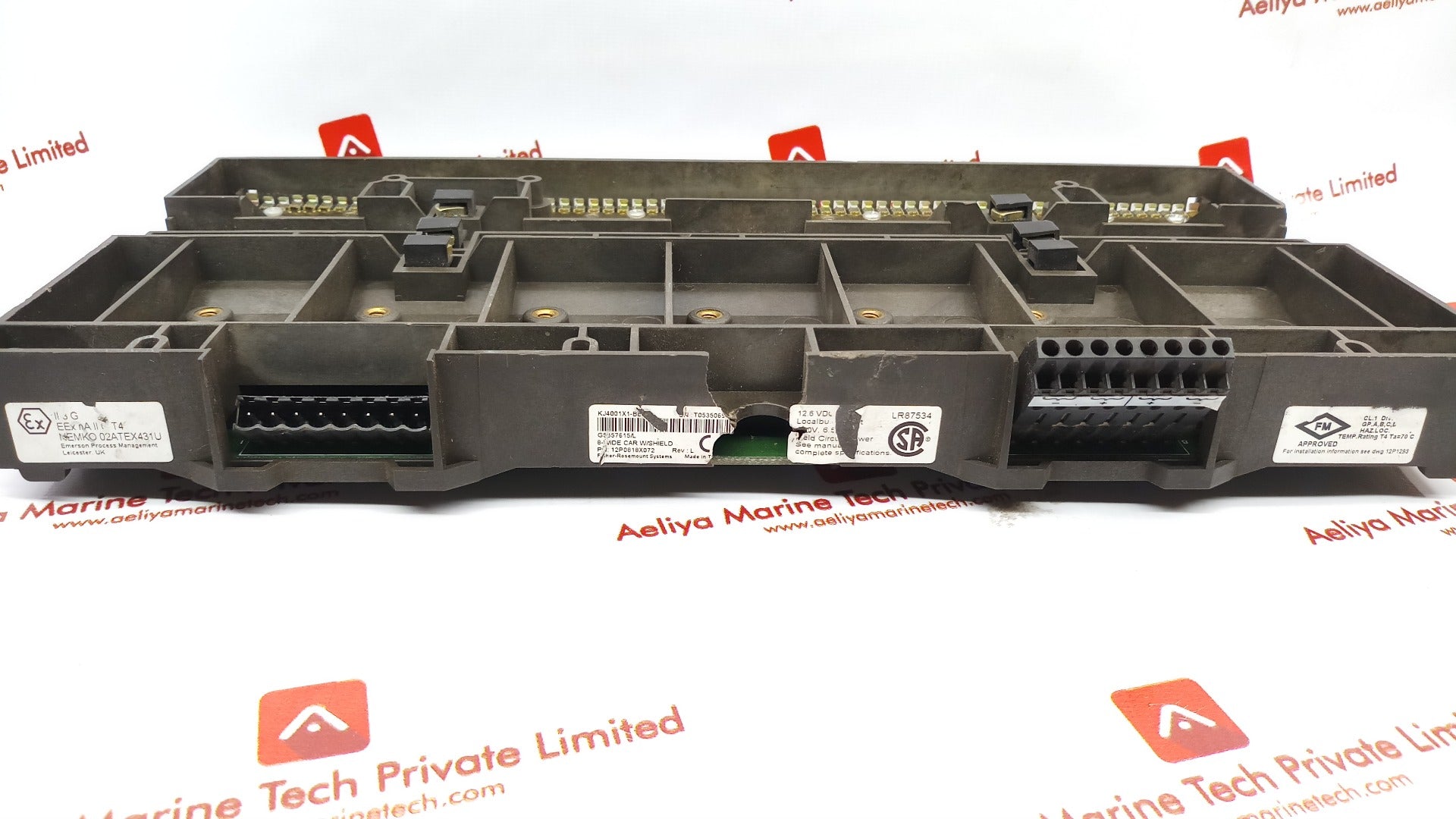 Fisher Rosemount Kj4001X1-be1 Base Module 8 Wide Car W/ Shield 12P0818X072 Plc