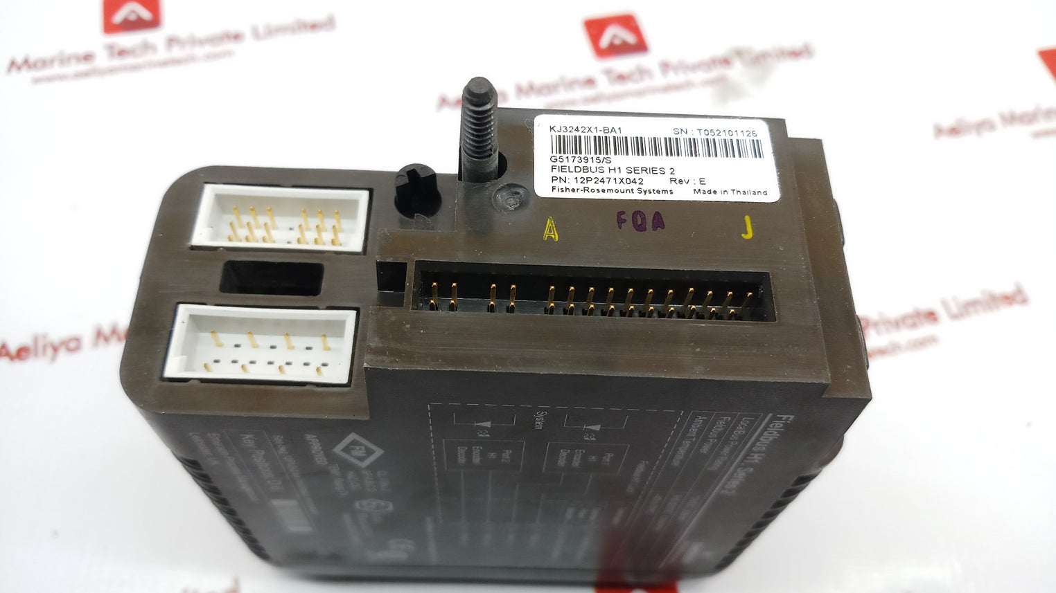 Emerson delta v kj3242x1-ba1 fieldbus h1, series 2 rev E