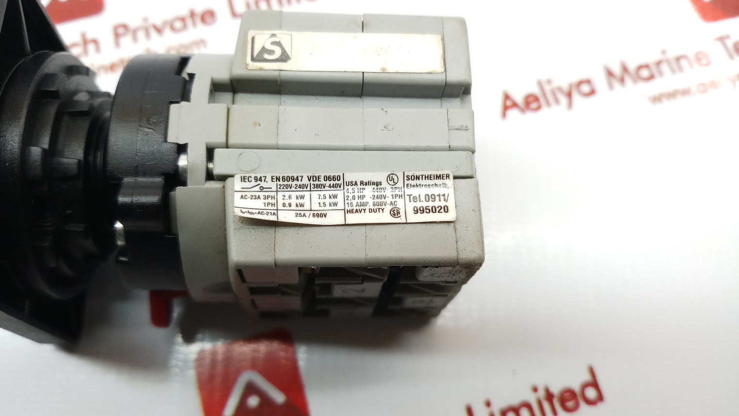 Sontheimer iec 947 en60947 vde 0660 control switch
