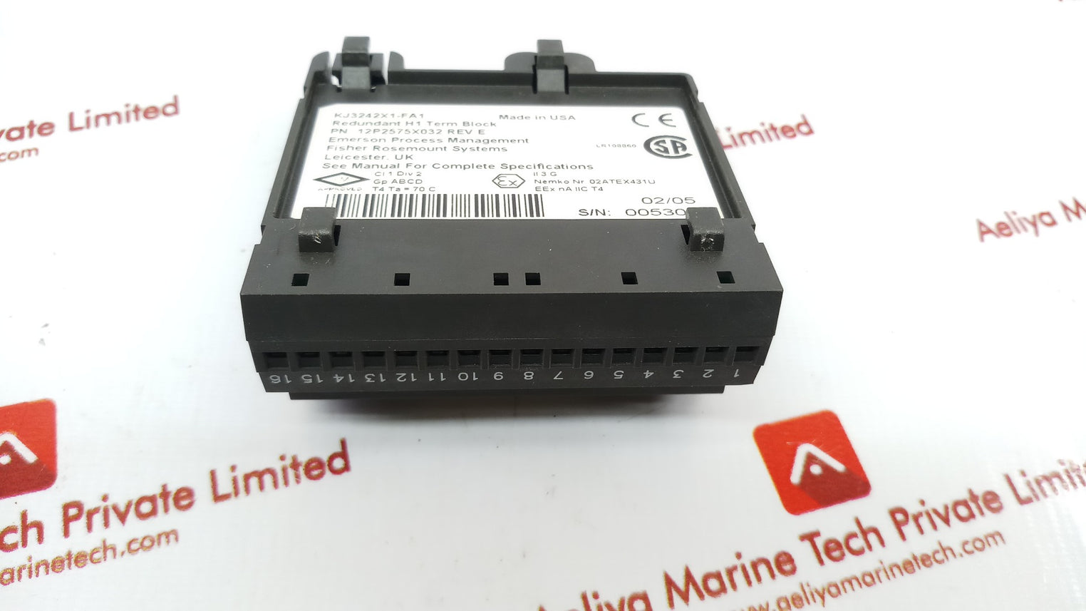 Emerson fisher rosemount 12p2575x032 kj3242x1-fa1 redundant h1 term block