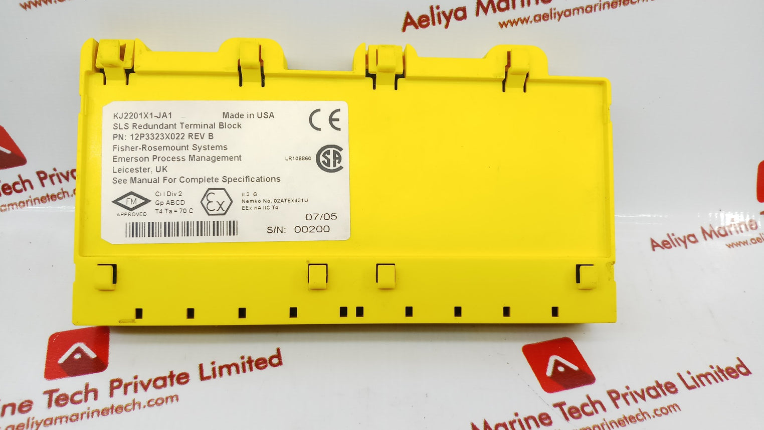 Emerson fisher rosemount kj2201x1-ja1 12p3323x022 sls redundant terminal block