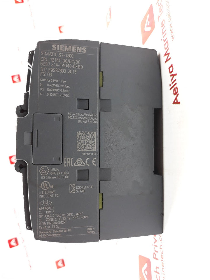Siemens simatic s7-1200 6es7 214-1ag40-0xb0