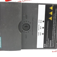 Siemens Sinamics V20 6Sl3 201-2Ad20-8Va0 Braking Module
