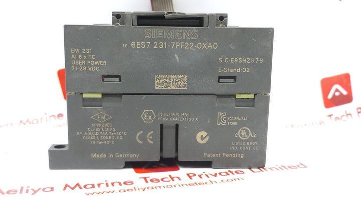 Siemens 6Es7 231-7Pf22-0Xa0 Analog Input Module