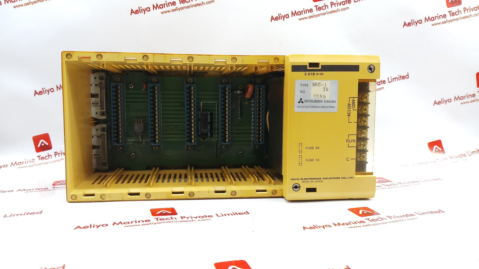 Mitsubishi Kakoki E-01B-4130 Power Supply 5 Slot Module Rack Nsc-1 Tr