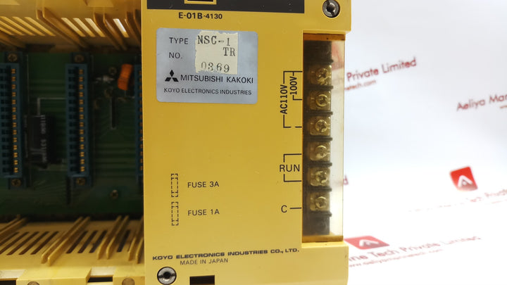 Mitsubishi Kakoki E-01B-4130 Power Supply 5 Slot Module Rack Nsc-1 Tr