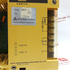 Mitsubishi Kakoki E-01B-4130 Power Supply 5 Slot Module Rack Nsc-1 Tr
