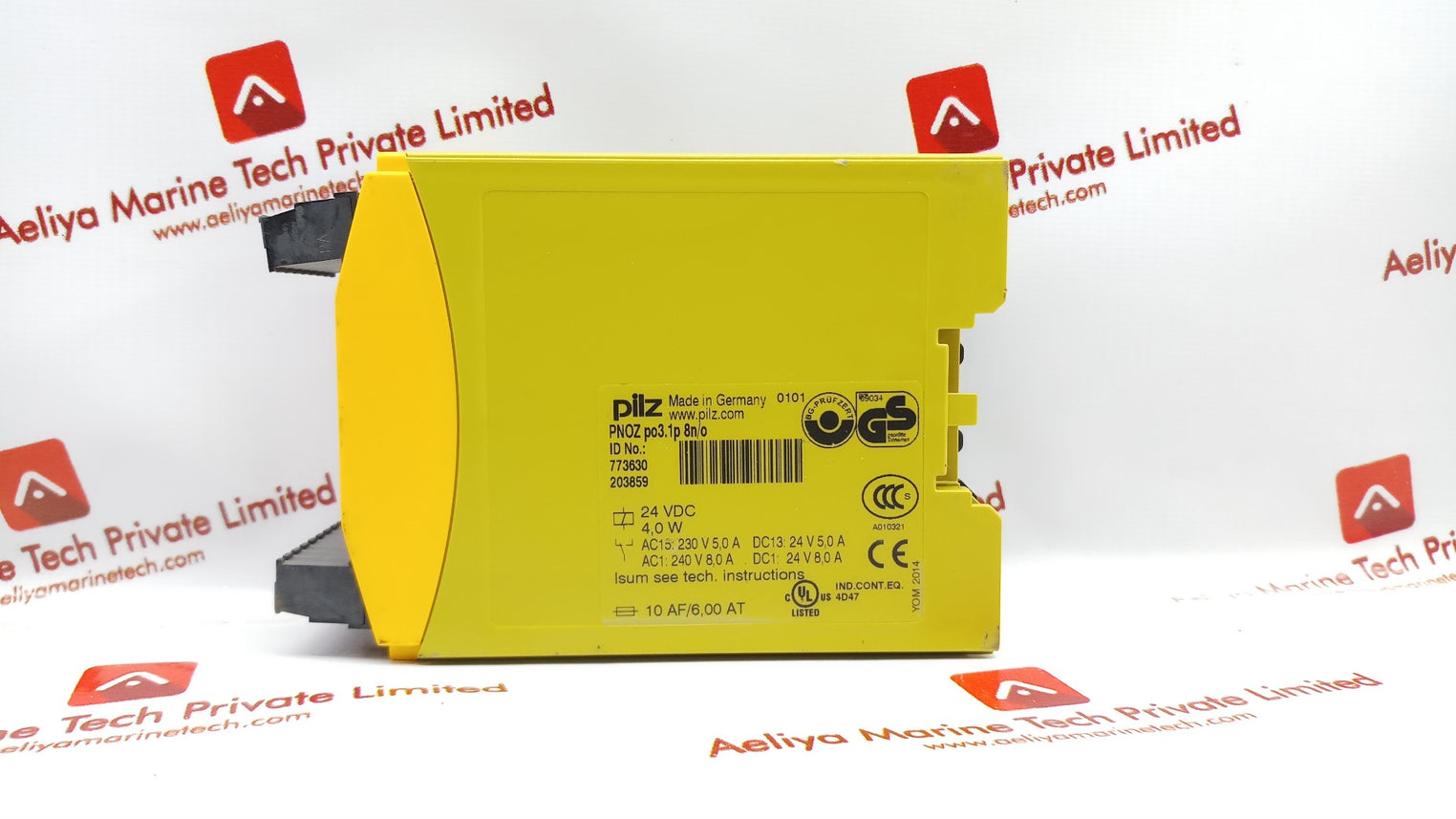 Pilz pnoz po3.1p 8n/o safety relay