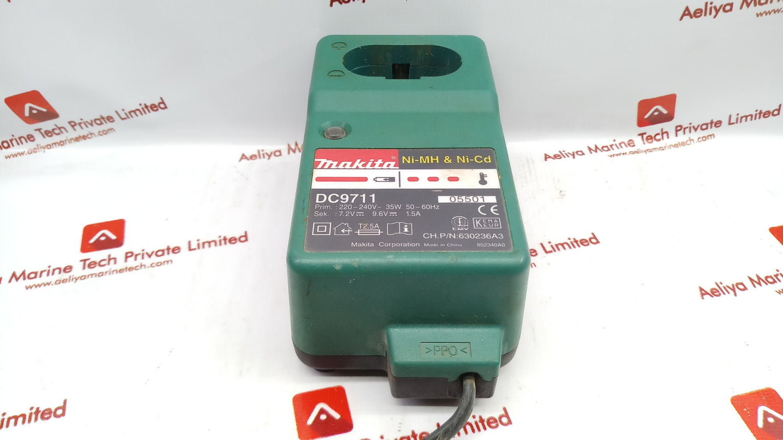 Makita Dc9711 Ni-mh & Ni-cd Battery Charger 7.2V=9.6V=1.5A