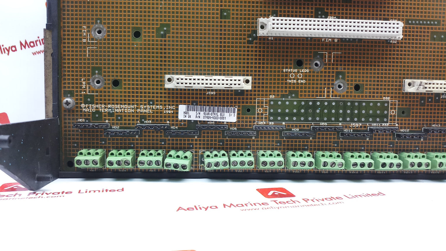 Fisher Rosemount 01984-4383-0001 Maio Termination Panel