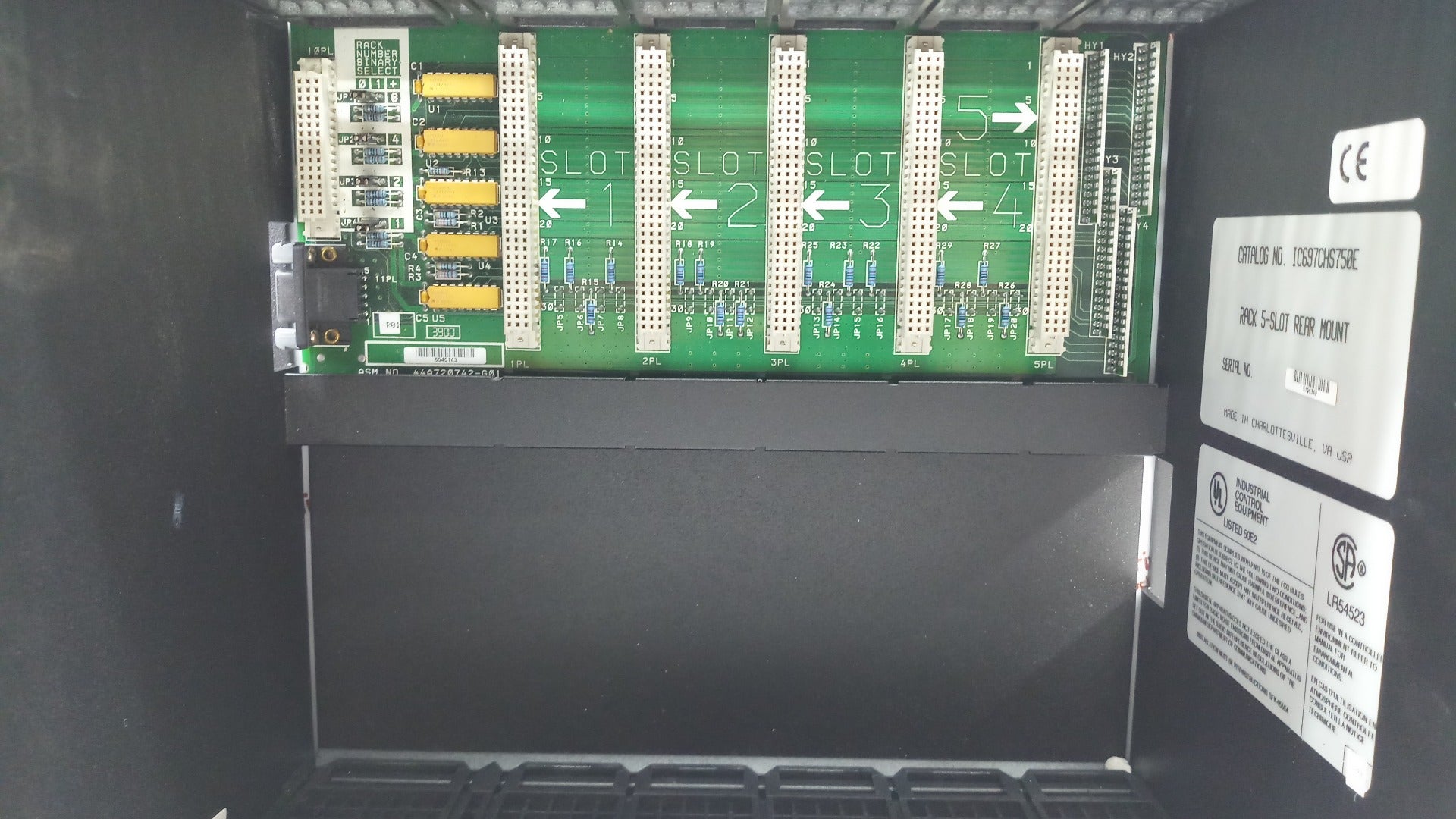 Ge Fanuc Ic697Chs750E Rack 5-slot Rear Mount