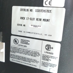 Ge Fanuc Ic697Chs782E Rack 17-slot Rear Mount